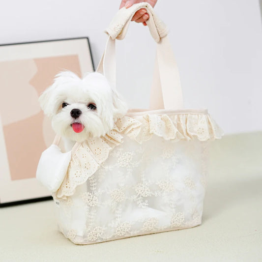 Pet Carrier Bag – Handheld & Shoulder Puppy Purse for Small Dogs & Cats
