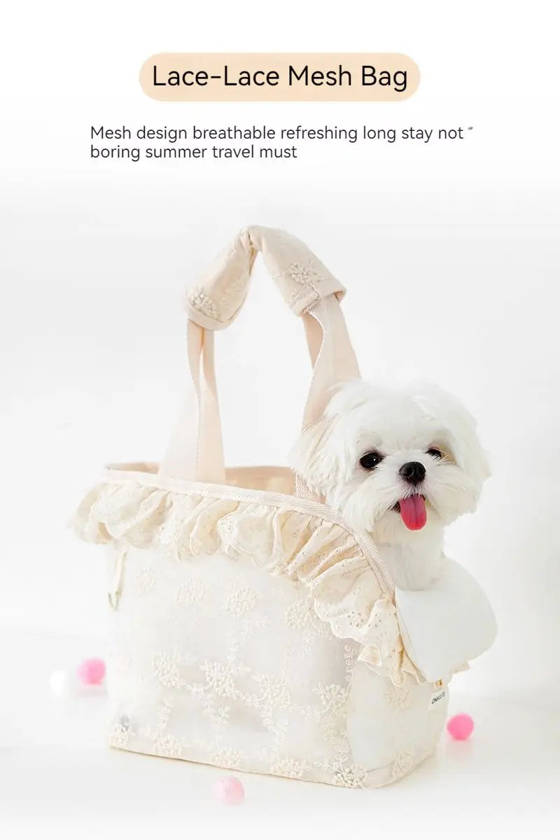 Pet Carrier Bag – Handheld & Shoulder Puppy Purse for Small Dogs & Cats