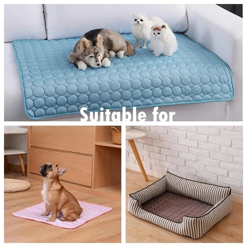 Cooling Gel Mat for Pets – Extra Large Dog & Cat Cooling Bed for Hot Summer Days