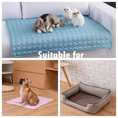 Cooling Gel Mat for Pets – Extra Large Dog & Cat Cooling Bed for Hot Summer Days