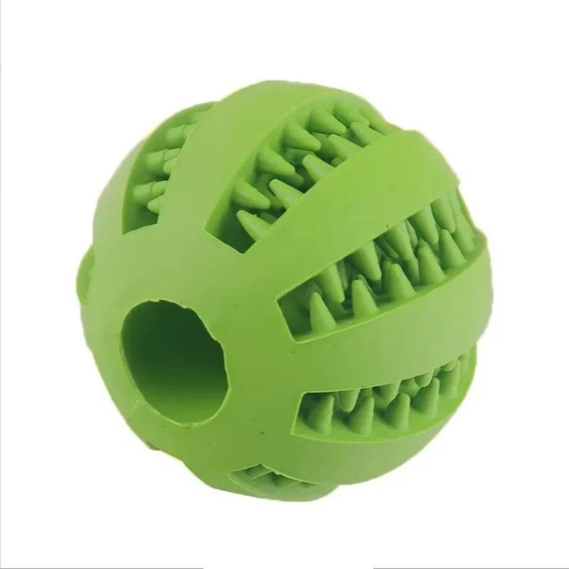Durable Natural Rubber Leaking Ball Toy – Elastic Chew & Interactive Dog Toy