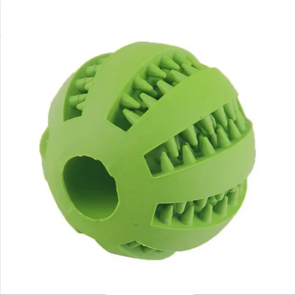 Durable Natural Rubber Leaking Ball Toy – Elastic Chew & Interactive Dog Toy