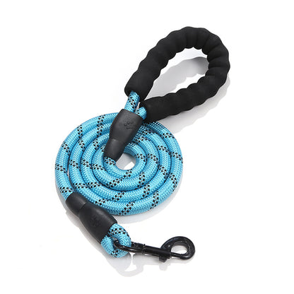 Strong Reflective Nylon Dog Leash – Heavy-Duty, Extra Safe for Big, Medium & Small Dogs