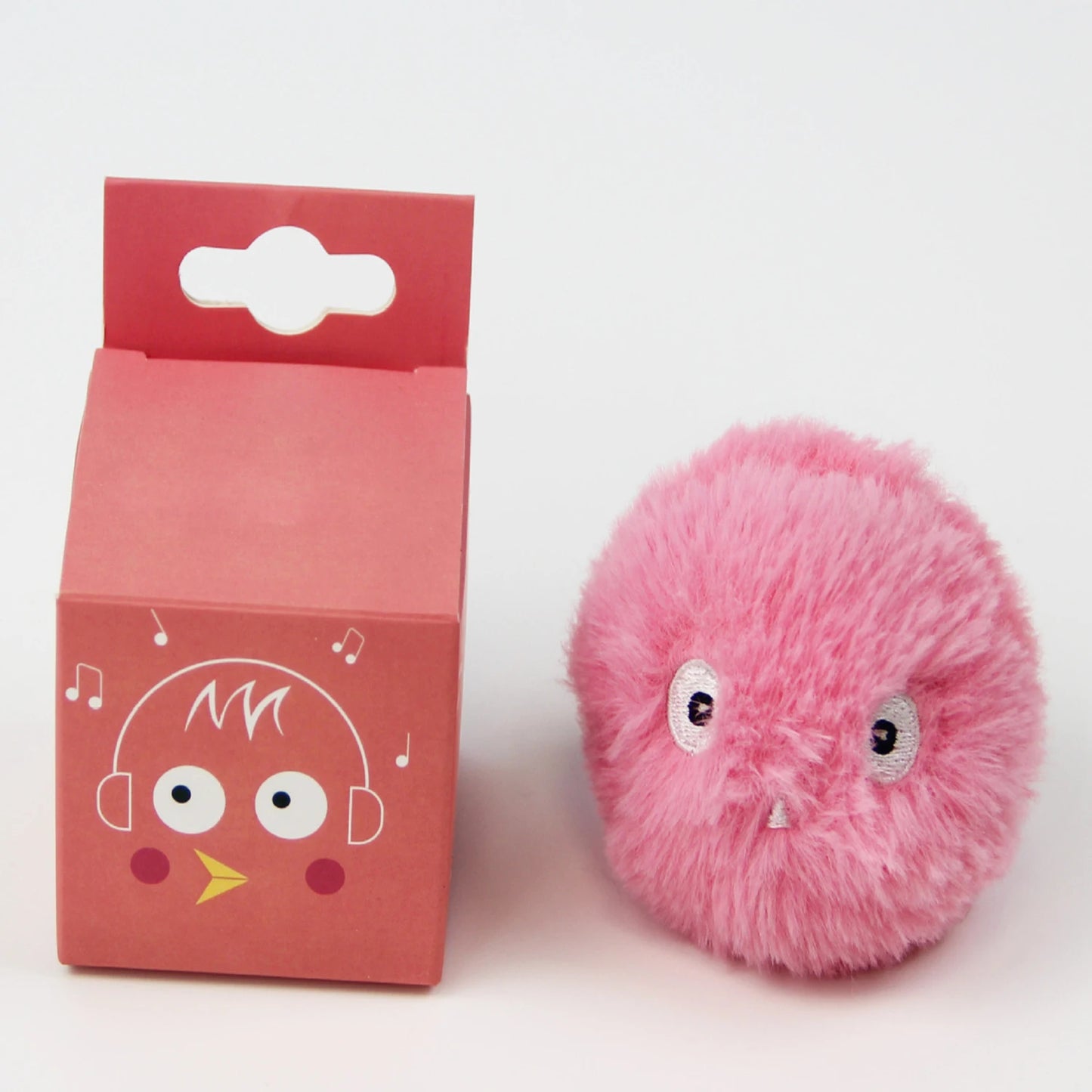 Interactive Plush Catnip Ball Toy – Sound & Touch Activated Smart Cat Ball