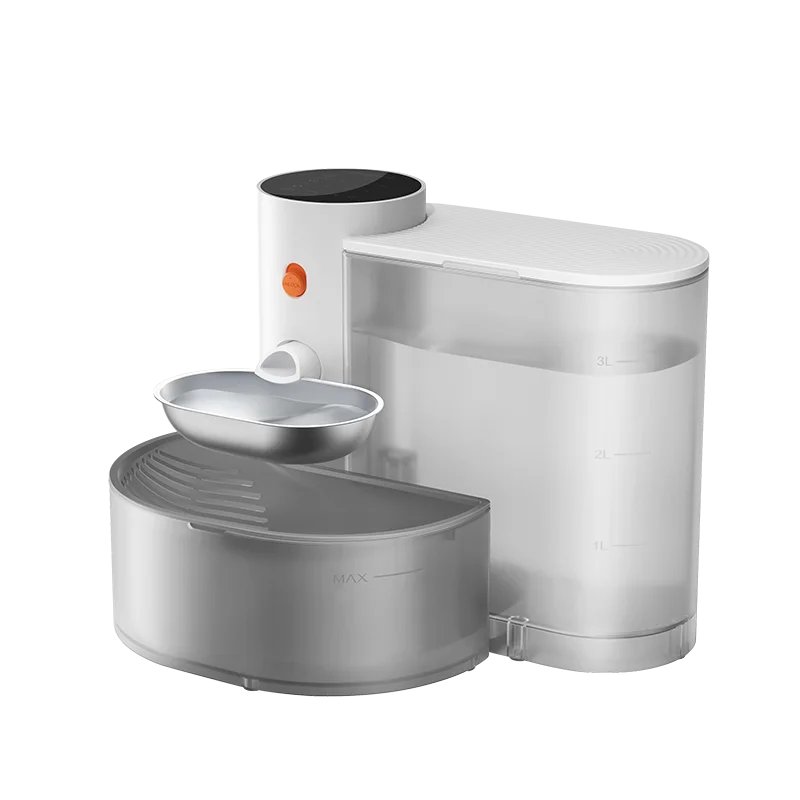 Smart Dump Rechargeable Cat & Dog Water Dispenser – 3L Auto Dumping & Refilling Fountain
