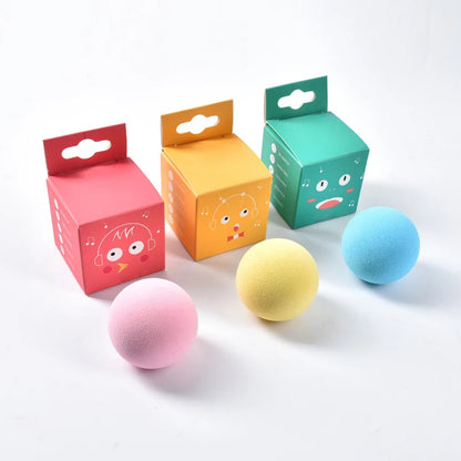 Interactive Plush Catnip Ball Toy – Sound & Touch Activated Smart Cat Ball