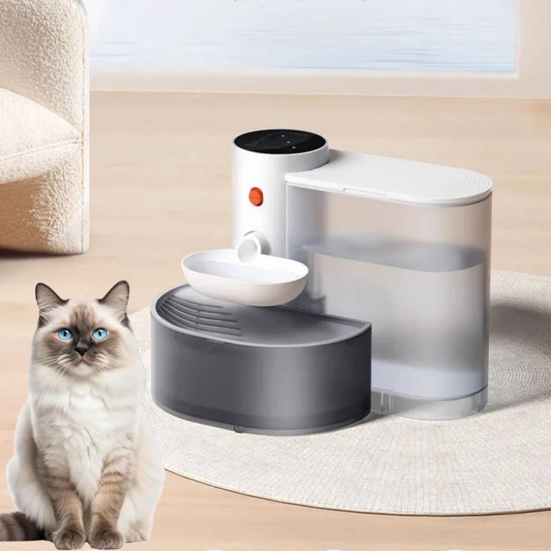 Smart Dump Rechargeable Cat & Dog Water Dispenser – 3L Auto Dumping & Refilling Fountain