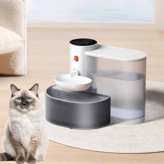 Smart Dump Rechargeable Cat & Dog Water Dispenser – 3L Auto Dumping & Refilling Fountain