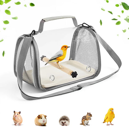 Portable Bird Travel Bag with Perch – Breathable, Lightweight & Easy to Carry
