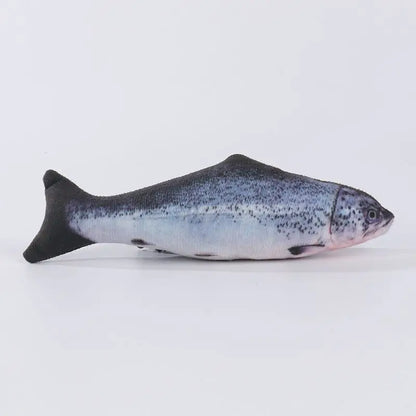 Realistic Fish Plush Cat Toy with Catnip – Interactive Soft 3D Fish Doll for Cats