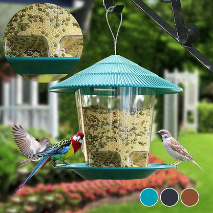 Window Bird Feeder House – Transparent Plastic Seed Dispenser & Peanut Station