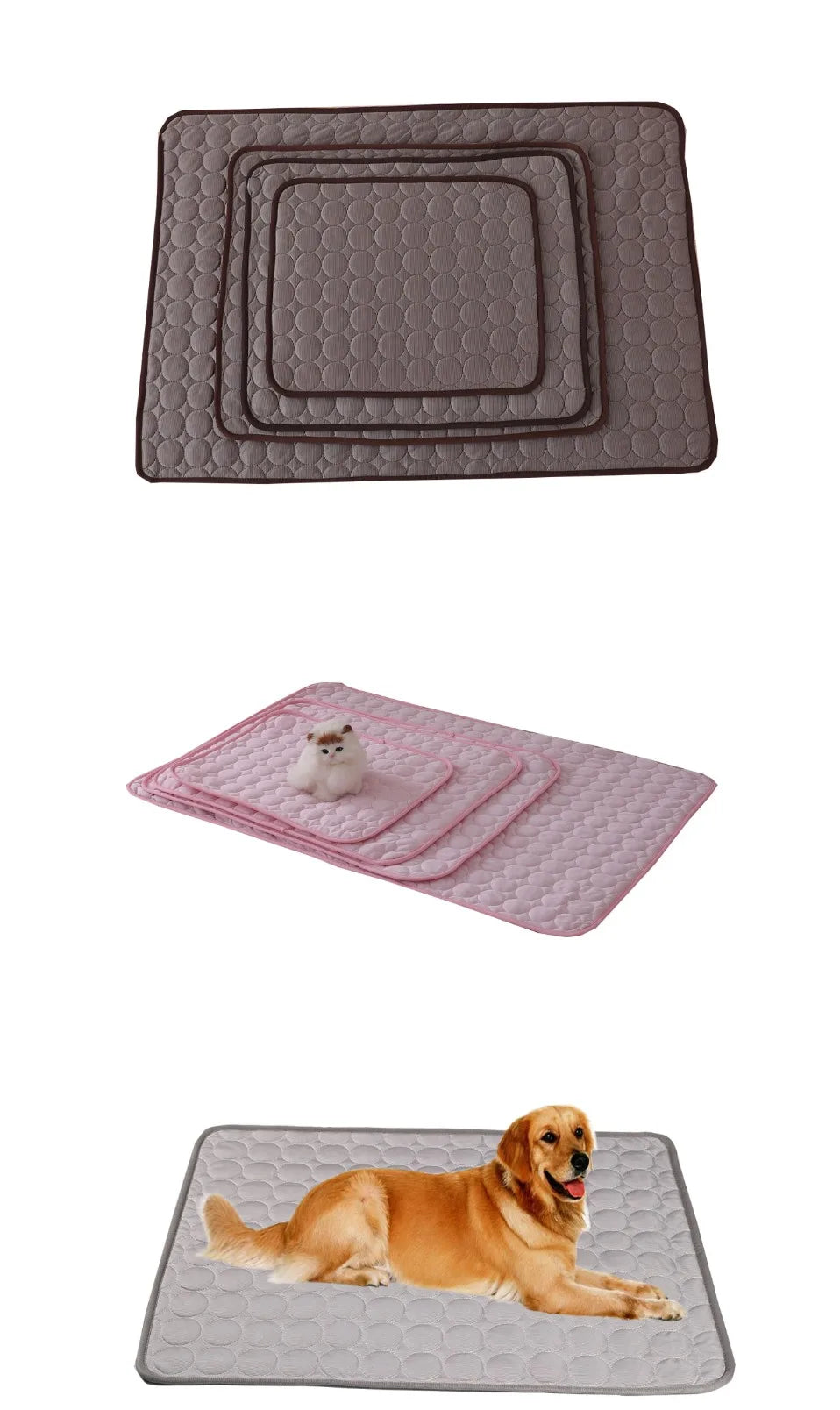 Cooling Gel Mat for Pets – Extra Large Dog & Cat Cooling Bed for Hot Summer Days