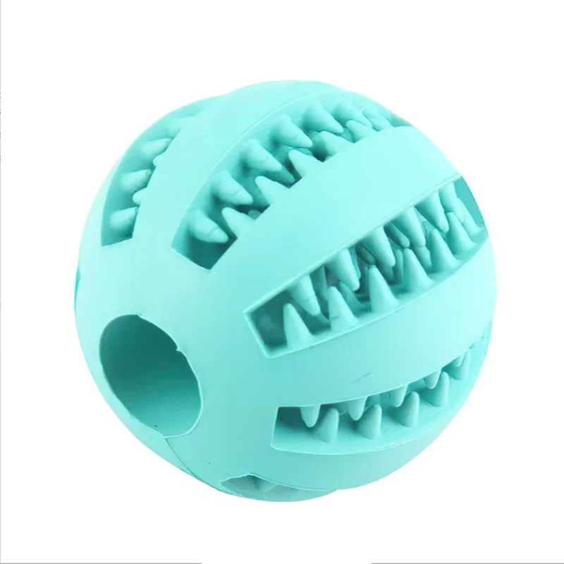 Durable Natural Rubber Leaking Ball Toy – Elastic Chew & Interactive Dog Toy