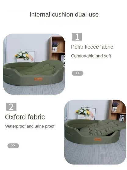 Fluffy Pet Bed & Sofa Cushion – Ultra Soft Large Dog & Cat Mattress for Indoor Use