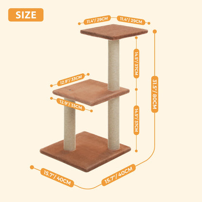 Gray Indoor Cat Activity Tree & Tower – Big Hammock, Removable Top Perch & Sisal Scratching Posts (2 Styles)