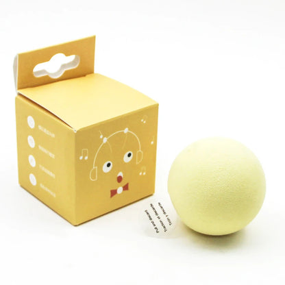 Interactive Plush Catnip Ball Toy – Sound & Touch Activated Smart Cat Ball
