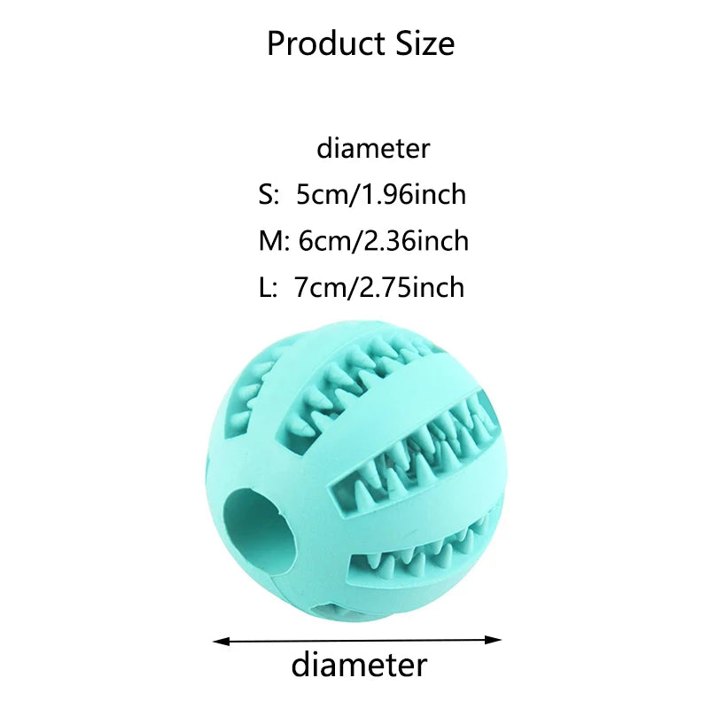 Durable Natural Rubber Leaking Ball Toy – Elastic Chew & Interactive Dog Toy