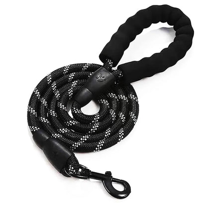 Strong Reflective Nylon Dog Leash – Heavy-Duty, Extra Safe for Big, Medium & Small Dogs