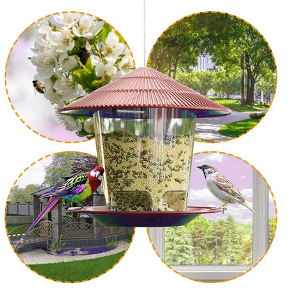 Window Bird Feeder House – Transparent Plastic Seed Dispenser & Peanut Station
