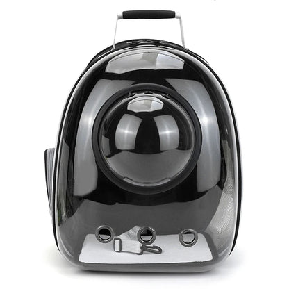 Transparent Space Capsule Pet Backpack – Breathable, Portable & Clear Carrying Bag for Cats & Small Dogs