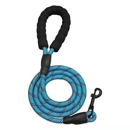 Strong Reflective Nylon Dog Leash – Heavy-Duty, Extra Safe for Big, Medium & Small Dogs