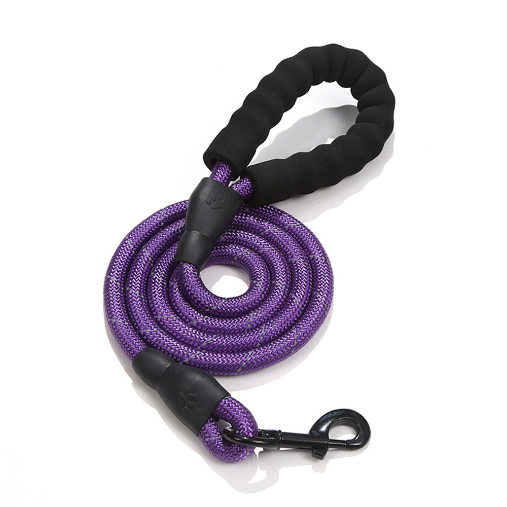 Strong Reflective Nylon Dog Leash – Heavy-Duty, Extra Safe for Big, Medium & Small Dogs