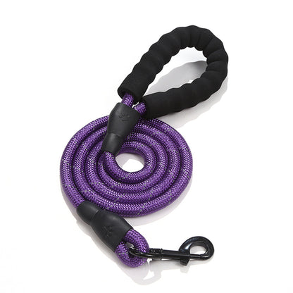 Strong Reflective Nylon Dog Leash – Heavy-Duty, Extra Safe for Big, Medium & Small Dogs