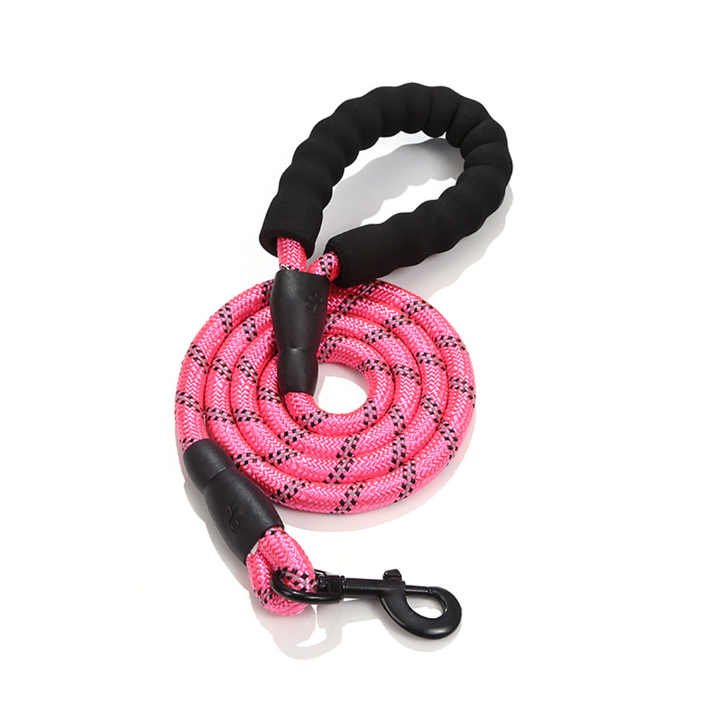 Strong Reflective Nylon Dog Leash – Heavy-Duty, Extra Safe for Big, Medium & Small Dogs