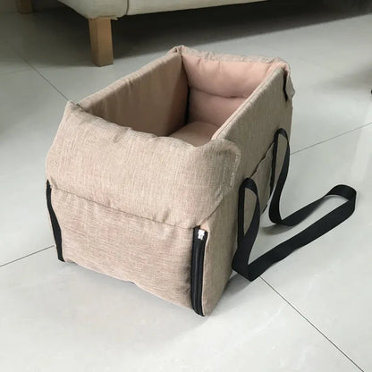 Portable Dog Car Seat Bed & Travel Carrier – Safe, Comfortable Car Seat for Small to Medium Dogs & Cats