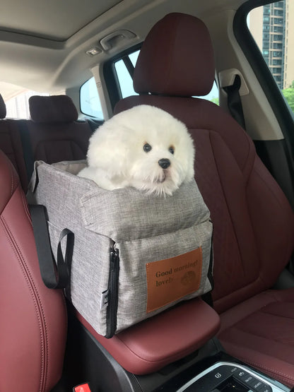 Portable Dog Car Seat Bed & Travel Carrier – Safe, Comfortable Car Seat for Small to Medium Dogs & Cats