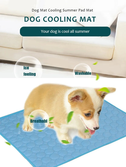Cooling Gel Mat for Pets – Extra Large Dog & Cat Cooling Bed for Hot Summer Days