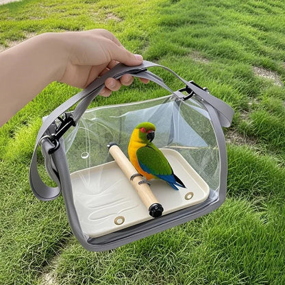 Portable Bird Travel Bag with Perch – Breathable, Lightweight & Easy to Carry