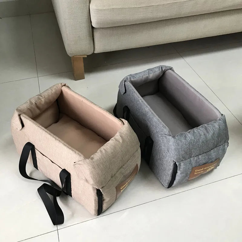 Portable Dog Car Seat Bed & Travel Carrier – Safe, Comfortable Car Seat for Small to Medium Dogs & Cats