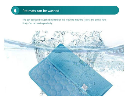 Cooling Gel Mat for Pets – Extra Large Dog & Cat Cooling Bed for Hot Summer Days