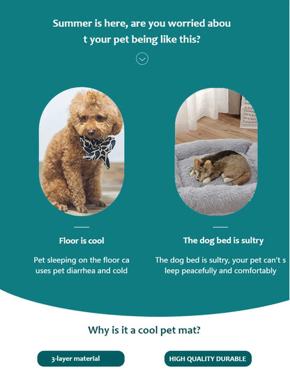 Cooling Gel Mat for Pets – Extra Large Dog & Cat Cooling Bed for Hot Summer Days