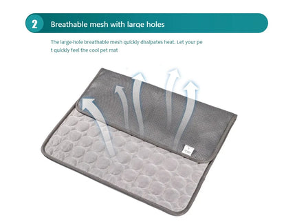 Cooling Gel Mat for Pets – Extra Large Dog & Cat Cooling Bed for Hot Summer Days