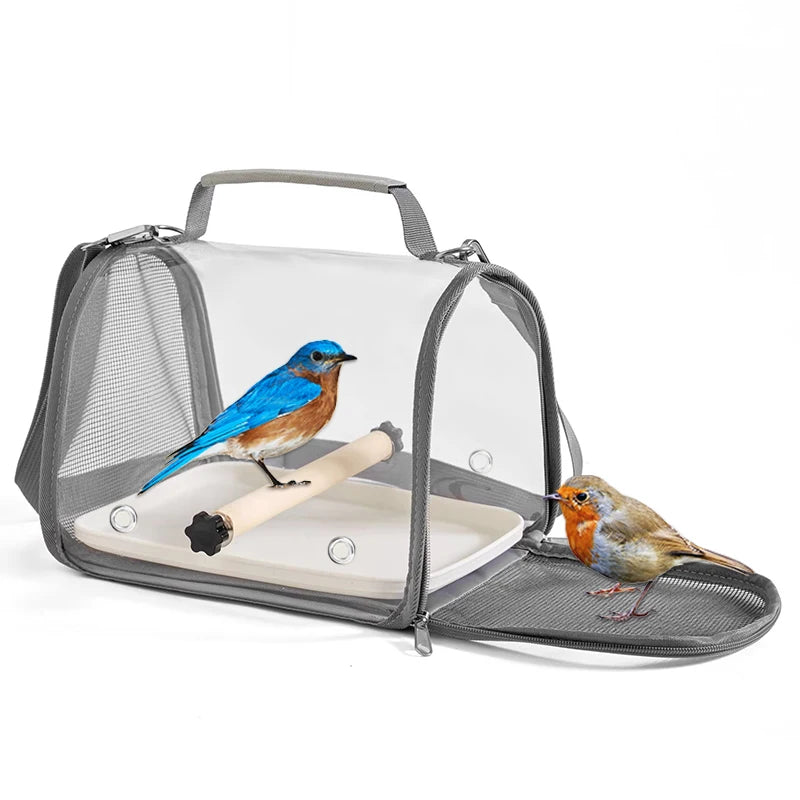 Portable Bird Travel Bag with Perch – Breathable, Lightweight & Easy to Carry