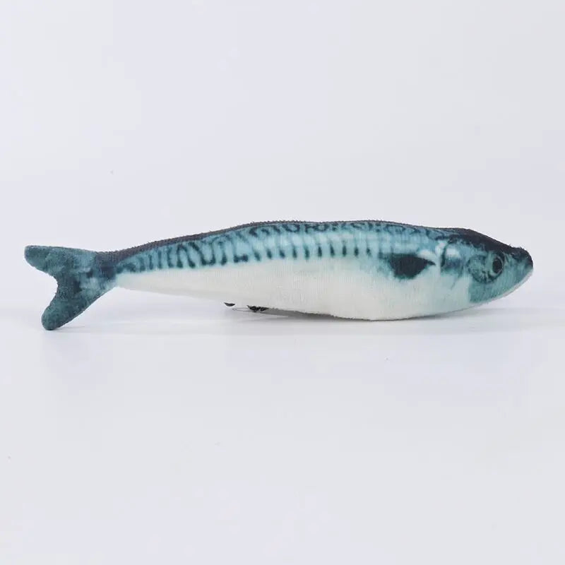 Realistic Fish Plush Cat Toy with Catnip – Interactive Soft 3D Fish Doll for Cats