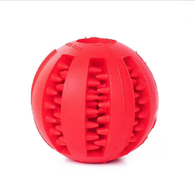Durable Natural Rubber Leaking Ball Toy – Elastic Chew & Interactive Dog Toy