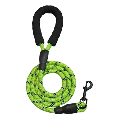 Strong Reflective Nylon Dog Leash – Heavy-Duty, Extra Safe for Big, Medium & Small Dogs