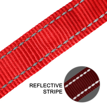 Reflective Personalized Nylon Dog Collar with Engraved ID Tag – Soft Padded, Adjustable for Small to Large Breeds
