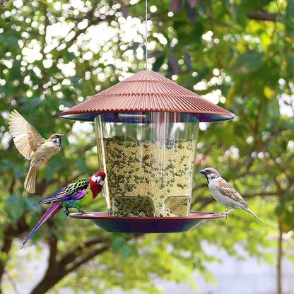 Window Bird Feeder House – Transparent Plastic Seed Dispenser & Peanut Station
