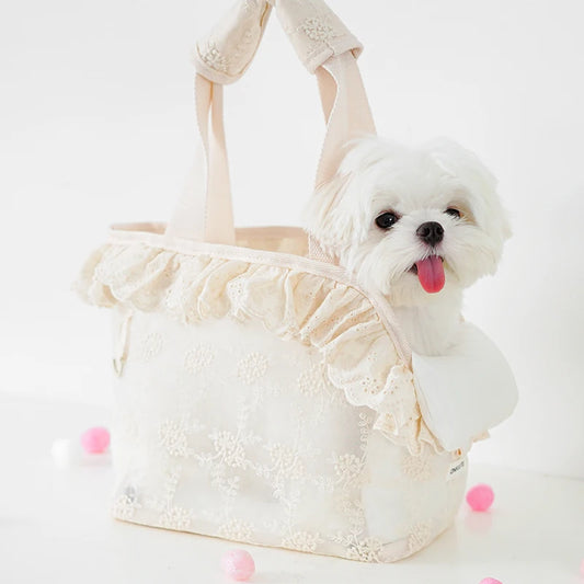 Pet Carrier Bag – Handheld & Shoulder Puppy Purse for Small Dogs & Cats