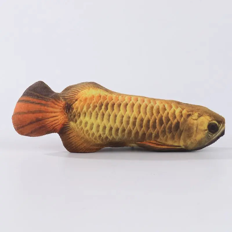 Realistic Fish Plush Cat Toy with Catnip – Interactive Soft 3D Fish Doll for Cats