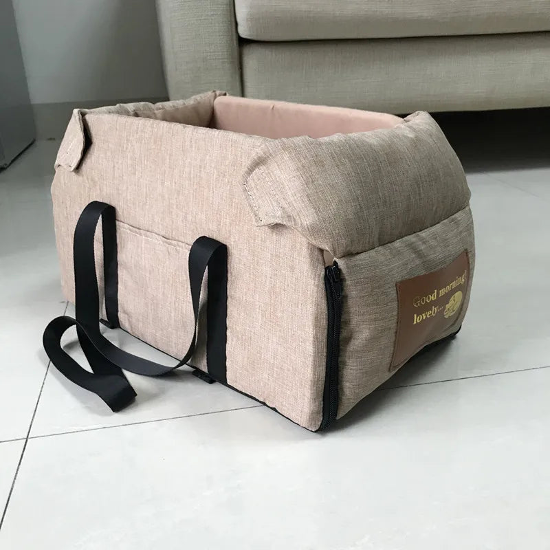 Portable Dog Car Seat Bed & Travel Carrier – Safe, Comfortable Car Seat for Small to Medium Dogs & Cats