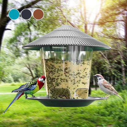 Window Bird Feeder House – Transparent Plastic Seed Dispenser & Peanut Station