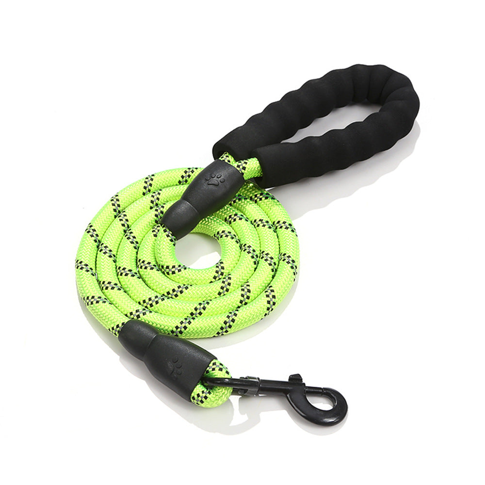 Strong Reflective Nylon Dog Leash – Heavy-Duty, Extra Safe for Big, Medium & Small Dogs